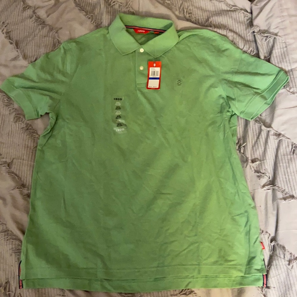 Izod Men’s Polo size XL, Lime Green